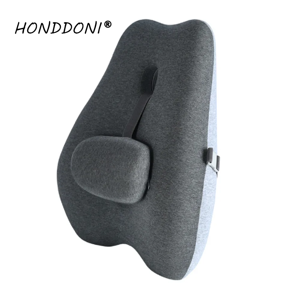 HONDONI  經典日式風格護腰記憶靠墊 居家汽車舒壓腰靠墊 (舒適文青灰) 歷史價格詳細信息