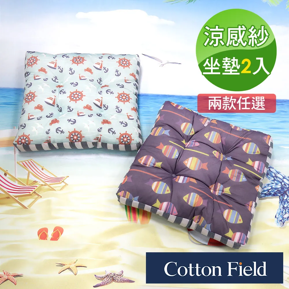 【棉花田】海洋風涼感紗QQ立體坐墊-二件組(多款可選-速) 歷史價格詳細信息