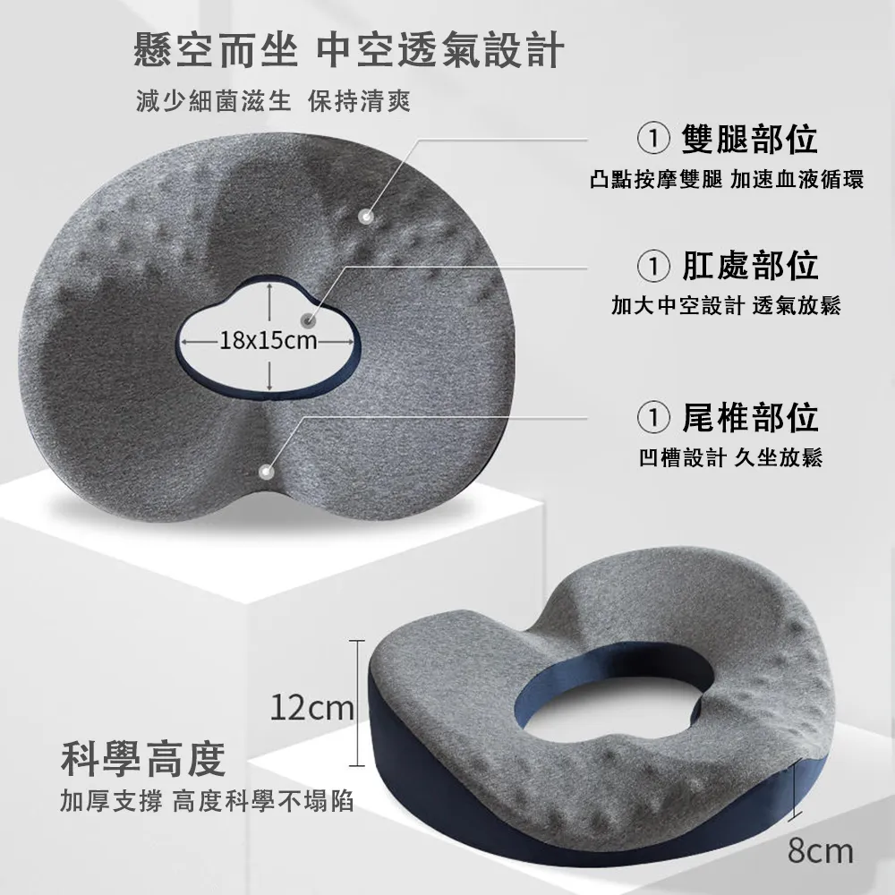 減壓坐墊美臀墊坐墊日本矯正坐姿坐墊辦公室座墊椅墊減壓久坐透氣護坐靠一體墊神器 歷史價格詳細信息