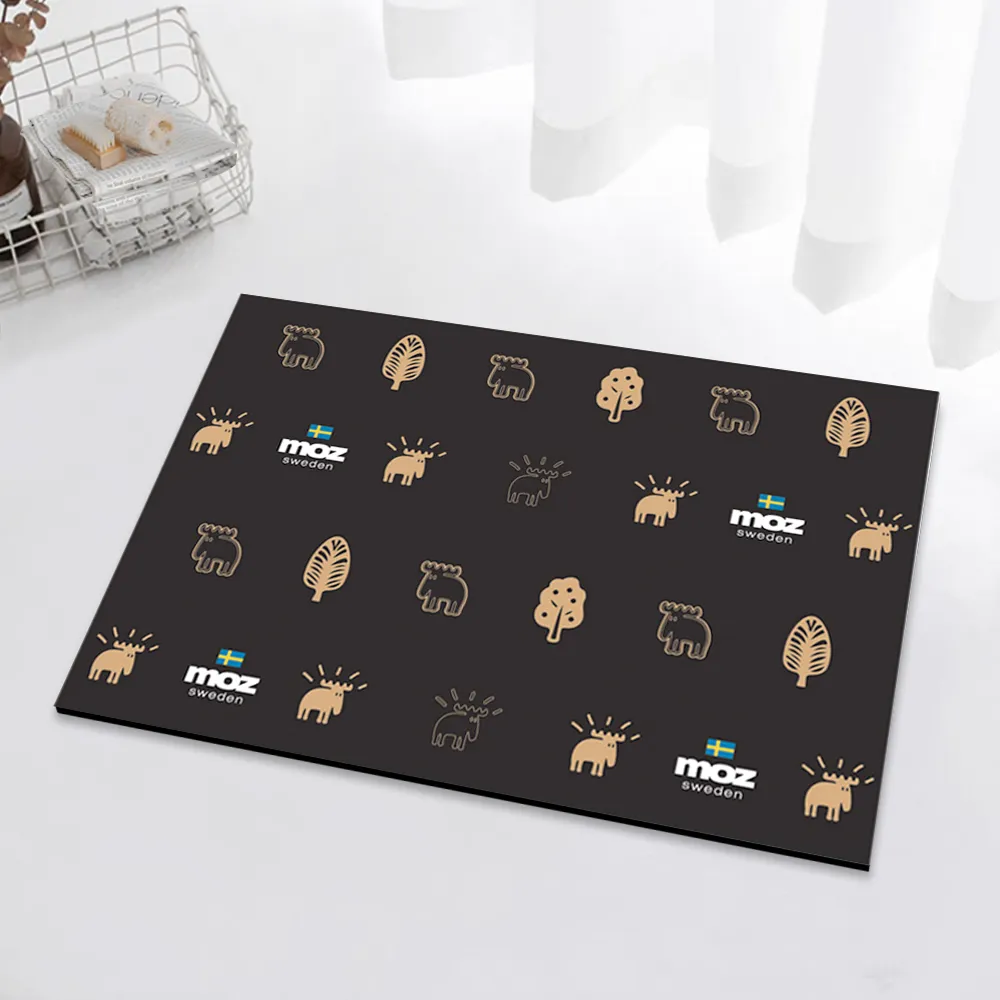 moz瑞典 駝鹿 速乾軟式硅藻防滑地墊-網美叢林(戀愛粉) 歷史價格詳細信息