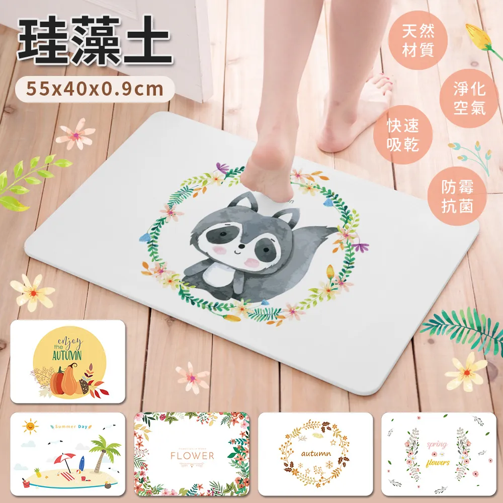 珪藻土吸水地墊 55x40x0.9 多款任選 SGS認證【網狐家居】 SGS檢驗不含石綿 歷史價格詳細信息