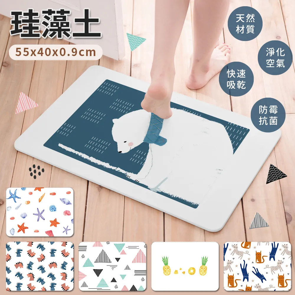 珪藻土吸水地墊 55x40x0.9 多款任選 SGS認證【網狐家居】 SGS檢驗不含石綿 歷史價格詳細信息