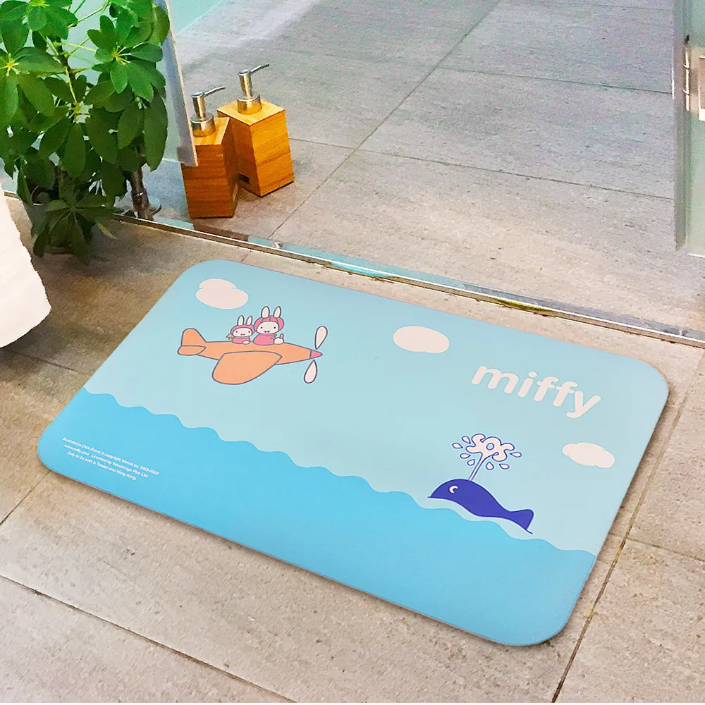【Miffy 米飛】軟式珪藻土織物柔感地墊 兔年 孩童人氣款(60x40cm) 歷史價格詳細信息