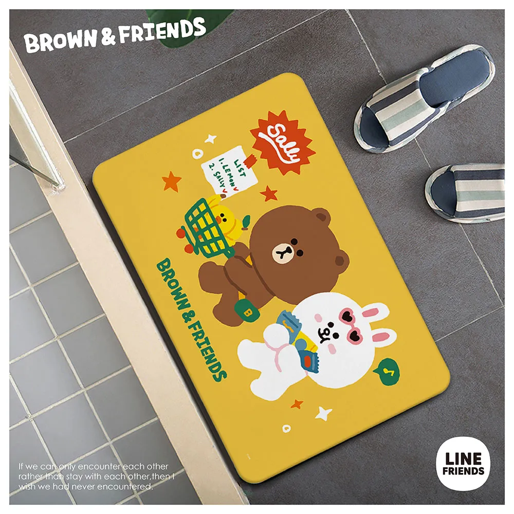 LINE Friends 珪藻土吸水洗漱墊 環保系列 (24*8*0.9cm)【收納王妃】 歷史價格詳細信息