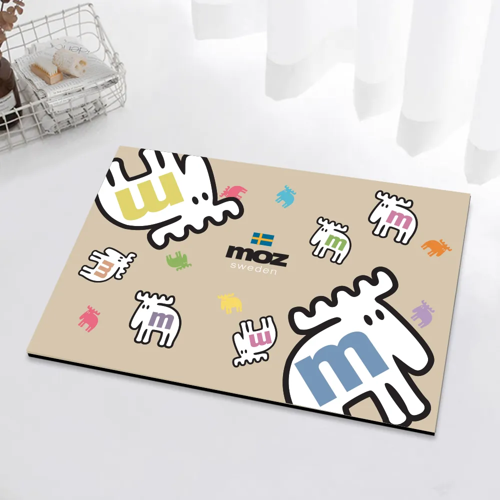 moz瑞典 駝鹿 速乾軟式硅藻防滑地墊-網美叢林(戀愛粉) 歷史價格詳細信息