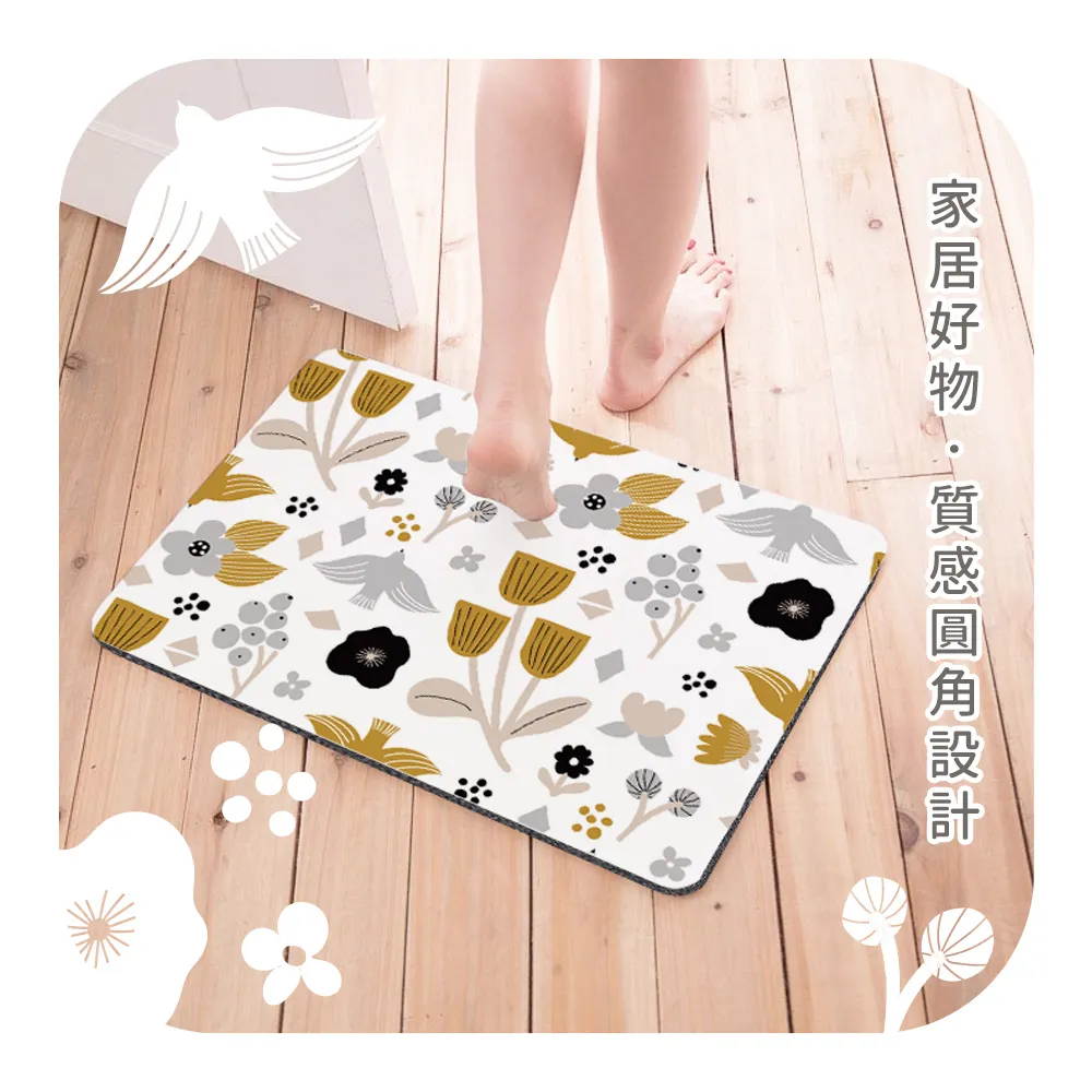 自創系列 珪藻土吸水洗漱墊 北歐風格 (24*8*0.9cm)【收納王妃】 歷史價格詳細信息