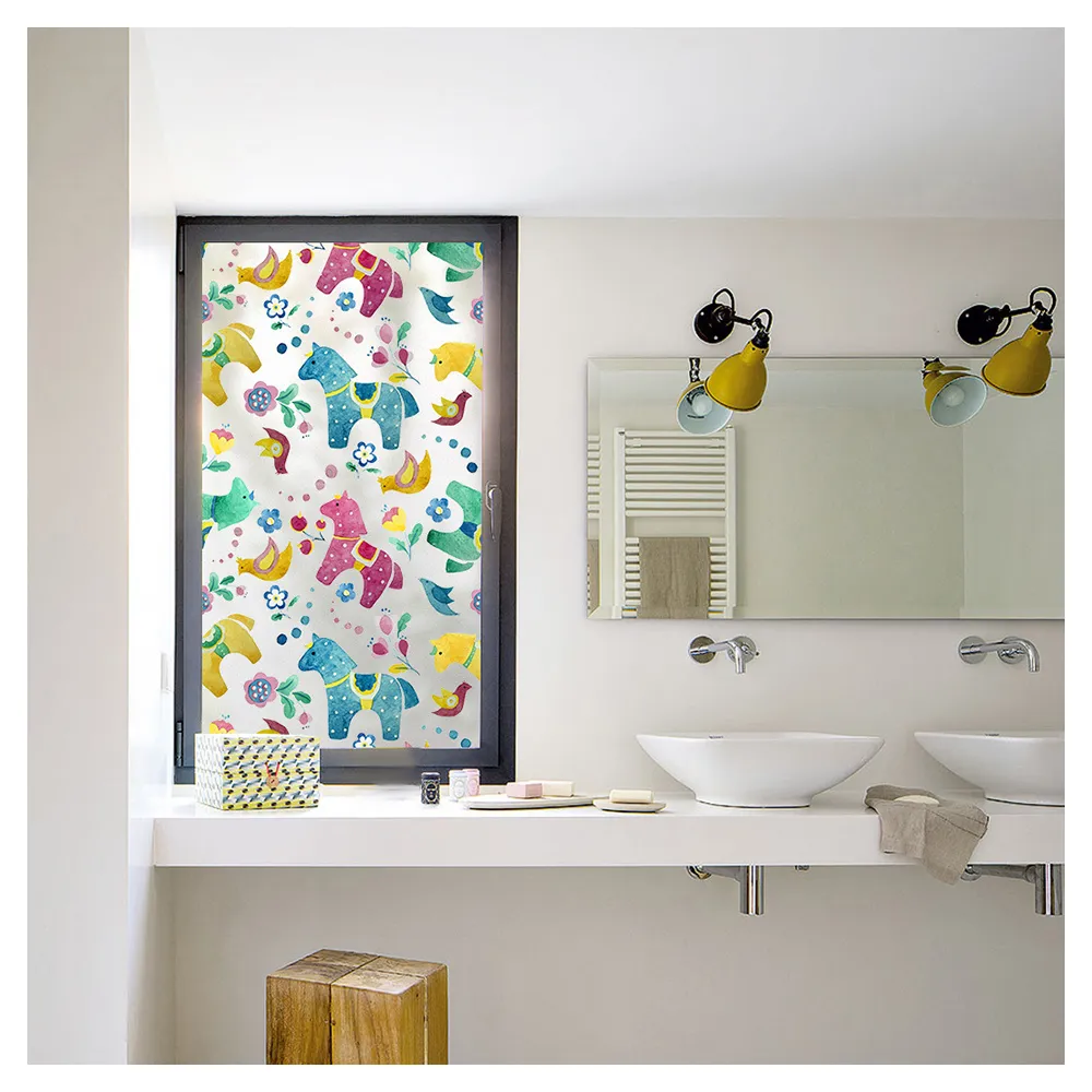 (玻璃窗戶貼紙卡通貓咪) 貼畫 窗戶貼紙 靜電磨砂玻璃貼膜 廁所 浴室隱私膜 定制 半超商 ㄈ嬄 歷史價格詳細信息