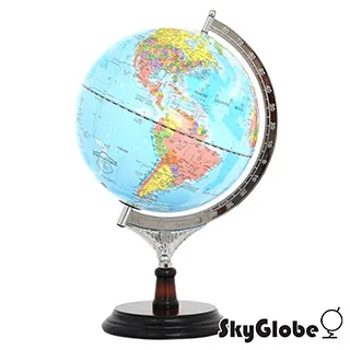 【SkyGlobe】10吋行政藍色海洋塑膠地球儀(中英文對照)(附燈) 歷史價格詳細信息