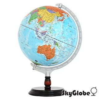 【SkyGlobe】12吋地形行政木質地球儀(繁中英文對照)(附燈) 歷史價格詳細信息