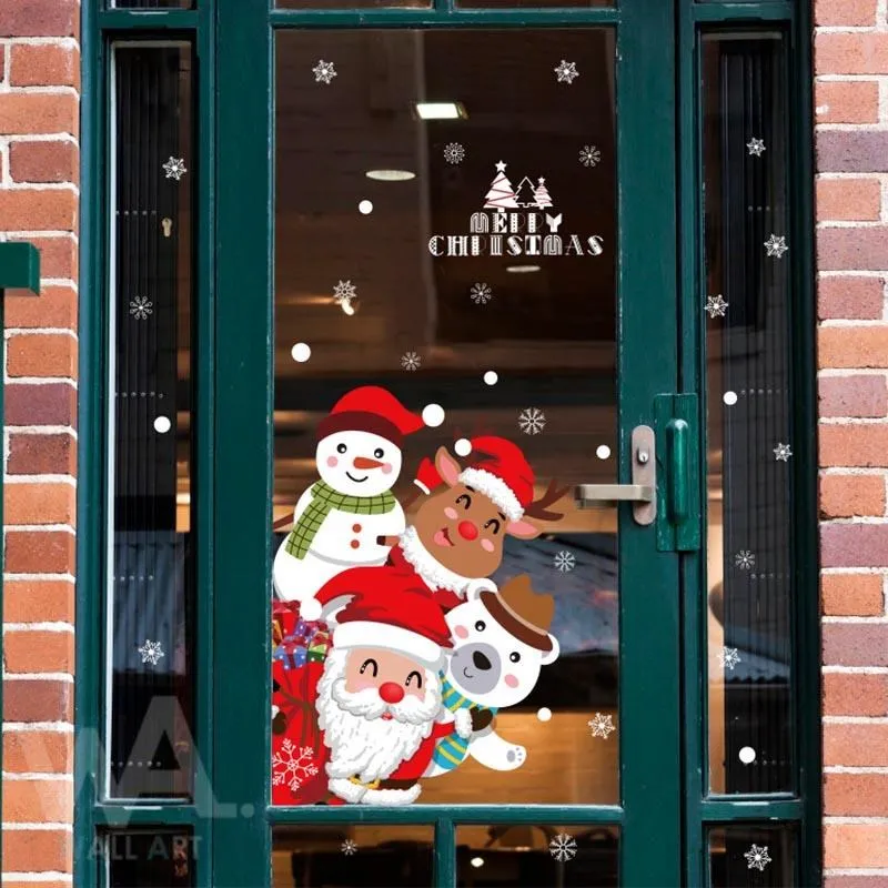 無痕設計防水壁貼 耶誕 聖誕老人 雪人 雪花 吊飾 吊球 禮物 92038 歷史價格詳細信息