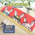 【半島良品】萌兔花朵/頂級防油防滑皮革地墊_45x120cm 歷史價格詳細信息
