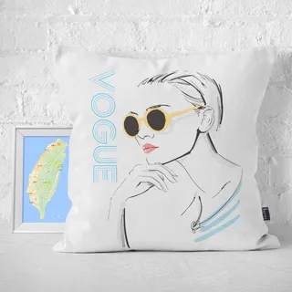 【IHERMI】時尚歐風仕女A 抱枕 現貨 台灣製 抱枕套 45cm 厚實帆布 耐水洗不退色 歷史價格詳細信息