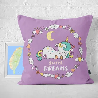 【IHERMI】獨角獸插畫A 抱枕 現貨 台灣製 抱枕套 45cm 厚實帆布 耐水洗不退色 歷史價格詳細信息