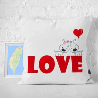 【IHERMI】LOVE 插圖A  抱枕 免運 台灣製 抱枕套 45cm 厚實帆布 耐水洗不退色 歷史價格詳細信息