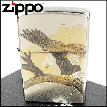 【ZIPPO】日系~傳統藝術-武士刀圖案電鑄板貼片加工打火機 歷史價格詳細信息