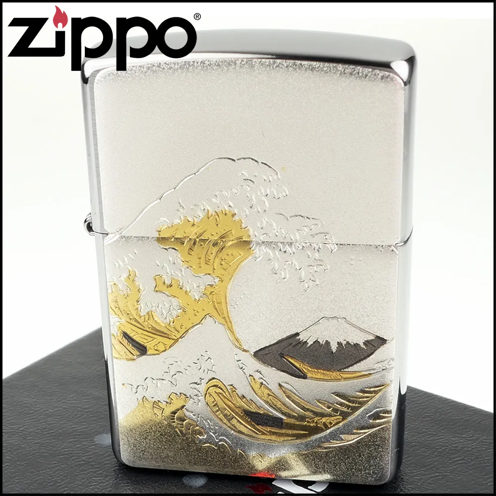 【ZIPPO】日系~傳統藝術-武士刀圖案電鑄板貼片加工打火機 歷史價格詳細信息
