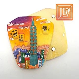 JB Design愛台灣系列_台灣波麗磁鐵 紀念品 觀光 禮物 冰箱貼 (二入) 歷史價格詳細信息
