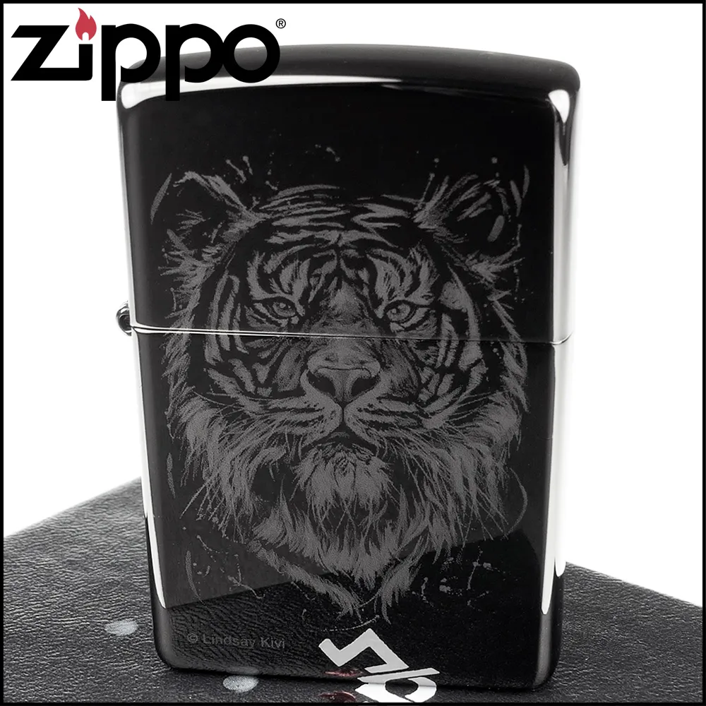 ZIPPO Big zippo logo(Black) 經典標誌-黑冰銀防風打火機 歷史價格詳細信息