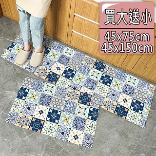 【買一送一/半島良品】 防水防滑PVC皮革地墊-立體幾何星(買大送小) 歷史價格詳細信息