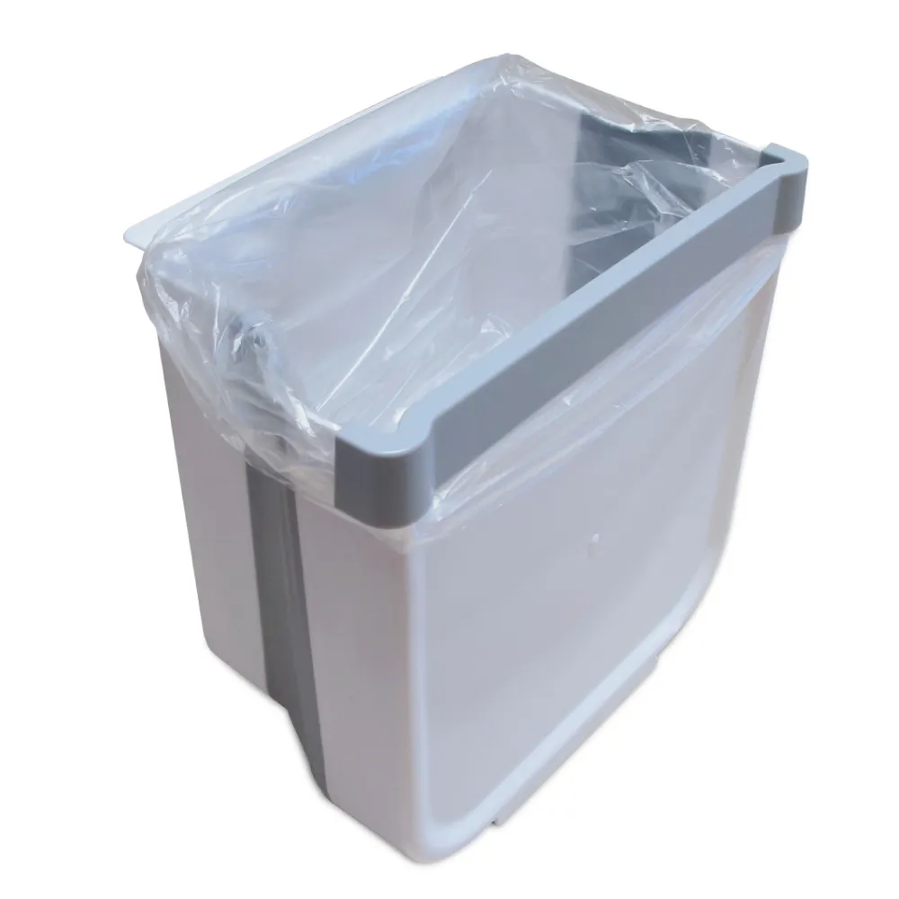 摺疊掛式垃圾桶9L【象牙白】(伸縮收納/掛置站立/加厚超耐重) 歷史價格詳細信息
