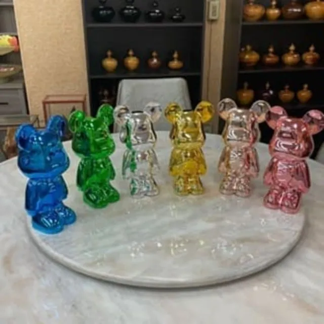 暴力熊客廳擺件電鍍玄關電視櫃酒櫃裝飾品藝術擺件高級感擺件 歷史價格詳細信息