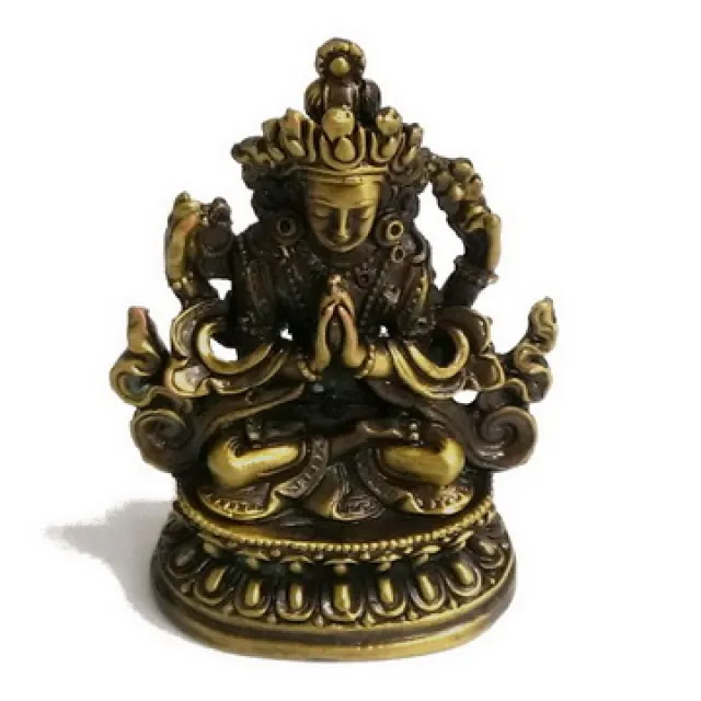 【四臂觀音】PVC 雙面 佛卡 唐卡 佛教 [11020] 歷史價格詳細信息