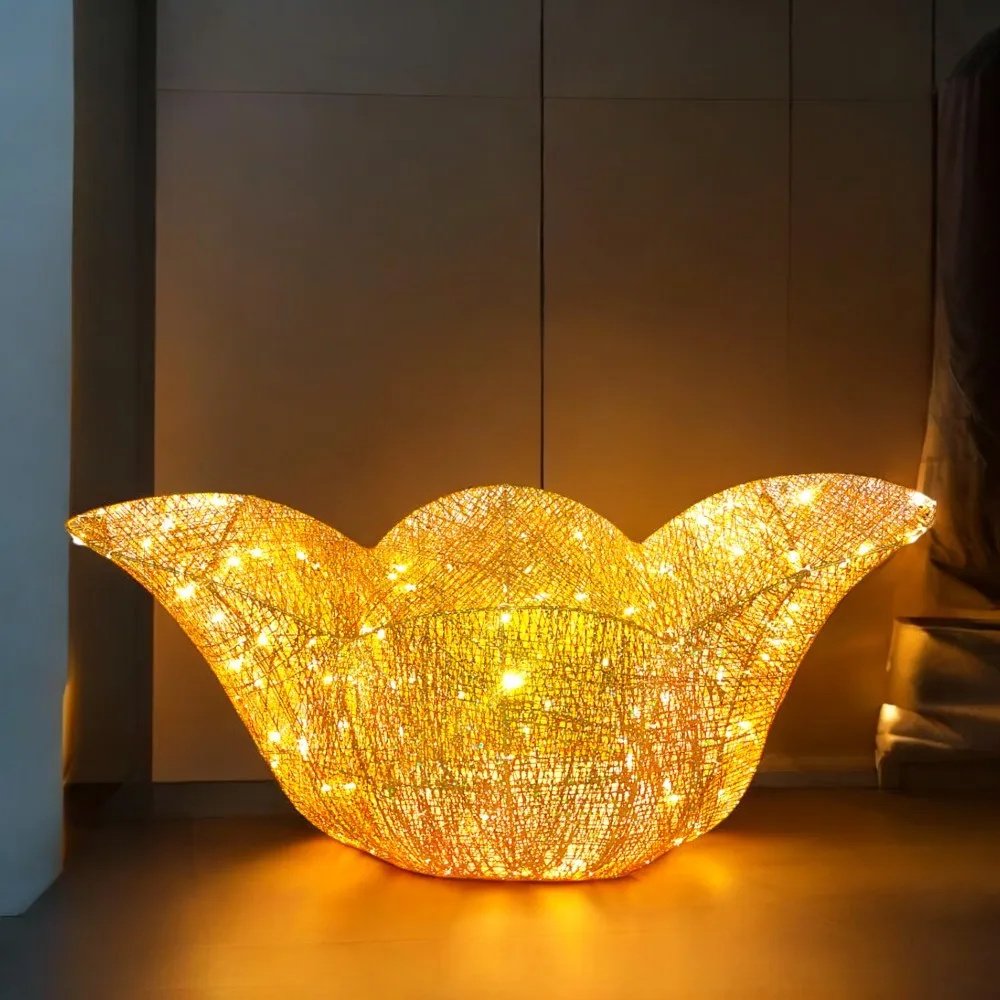 【裝飾燈大師】金元寶桌花-40cm-C款 歷史價格詳細信息