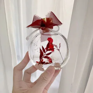 浮游花干花禮品滿天星創意擺件永生花禮盒結婚伴手禮送女友小禮物 歷史價格詳細信息