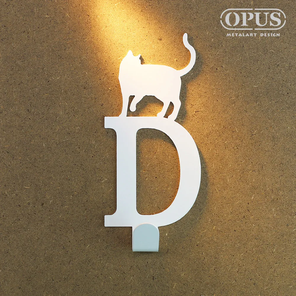 【OPUS東齊金工】當貓咪遇上字母D(粉) 壁飾掛勾 傢飾掛架生活收納衣架造型掛鉤無痕 HO-ca10-D(P) 歷史價格詳細信息
