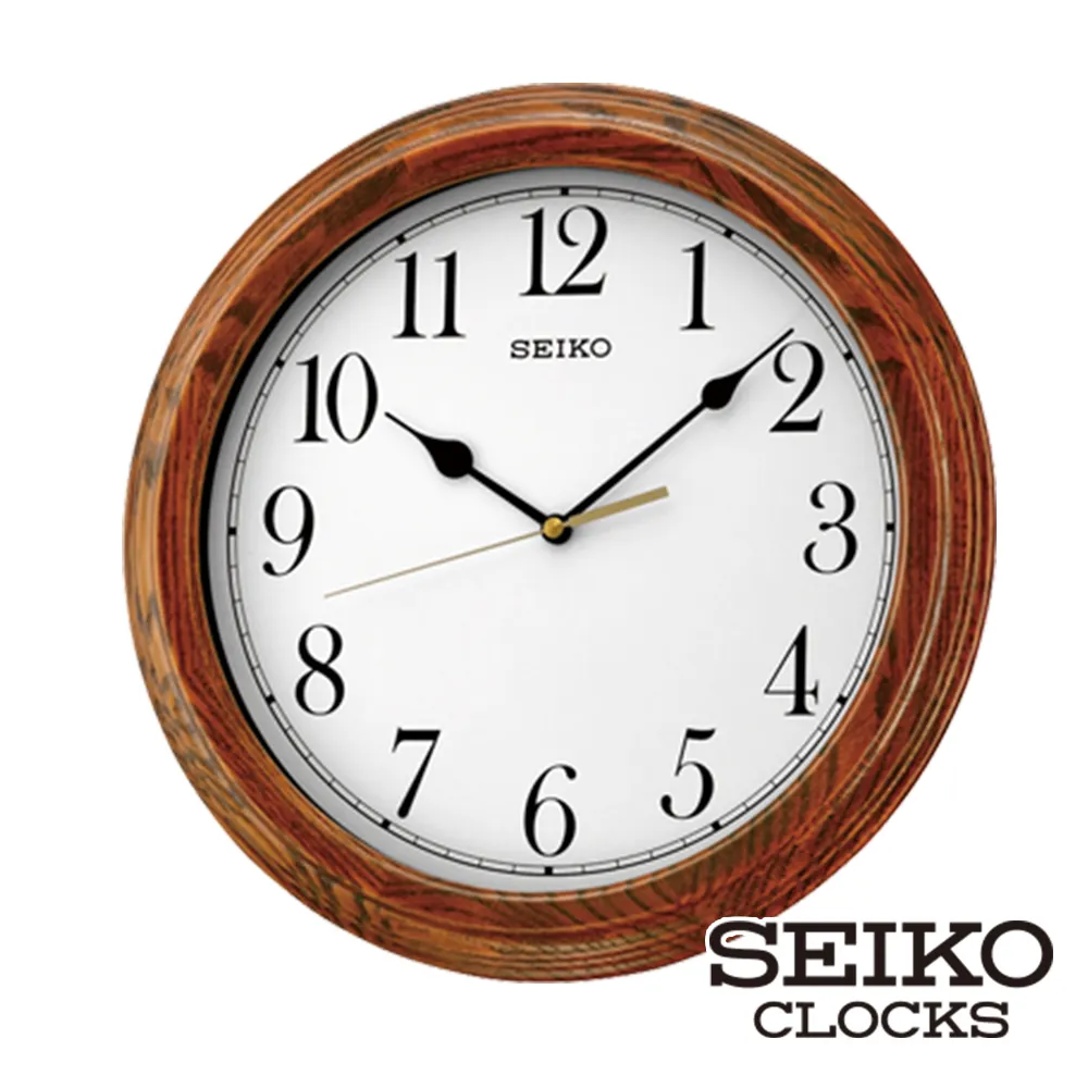 【SEIKO 精工】33cm靜音雙顯木質掛鐘(QXL008B) 歷史價格詳細信息