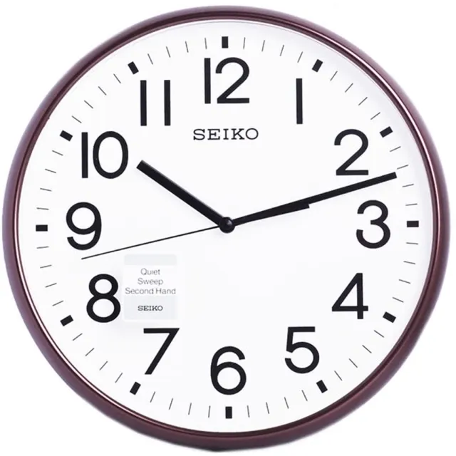 SEIKO 精工 / 簡約時尚 球面型鏡面 滑動式秒針 餐廳客廳臥室 靜音掛鐘 - 白x黑框 ＃QXA701K 歷史價格詳細信息