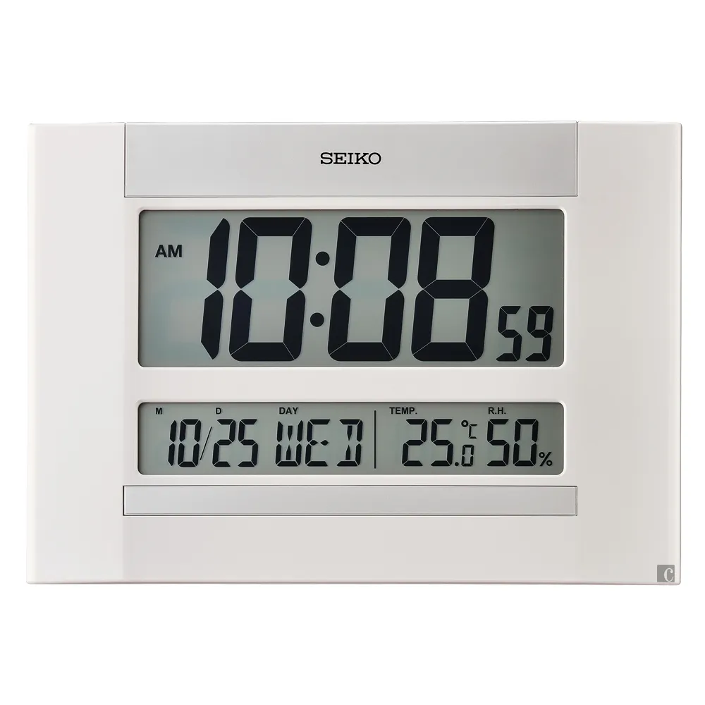 SEIKO 精工 溫溼度顯示 貪睡電子桌鐘 QHL095K 歷史價格詳細信息