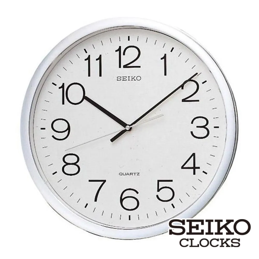 SEIKO 精工 銀色光感 雙顯示功能 溫度/溼度/日期 靜音掛鐘 時鐘(QXL013S) 歷史價格詳細信息