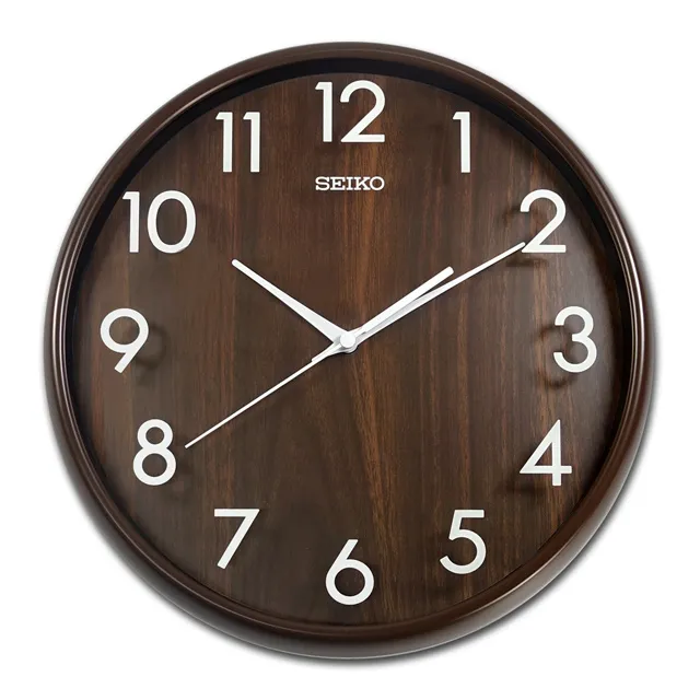 SEIKO 精工 / 30cm 方形時尚 滑動式秒針 數字刻度 靜音掛鐘 - 白黑色 ＃QXA821W 歷史價格詳細信息