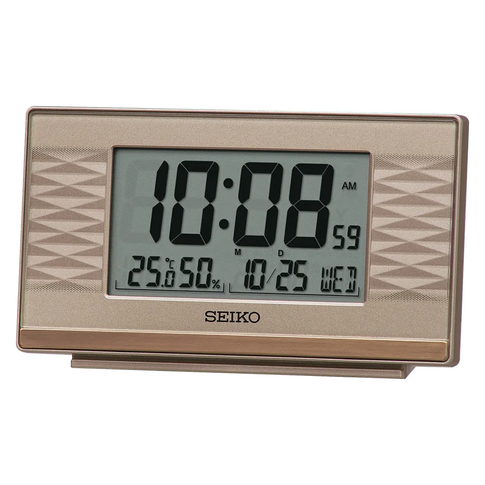 SEIKO 精工 溫溼度顯示 貪睡電子桌鐘 QHL095K 歷史價格詳細信息