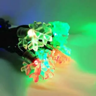 聖誕燈裝飾燈LED20燈雪花燈造型燈(彩色光)(插電式/自動雙色雙閃) 價格比較,價格查詢,歷史價格詳細信息