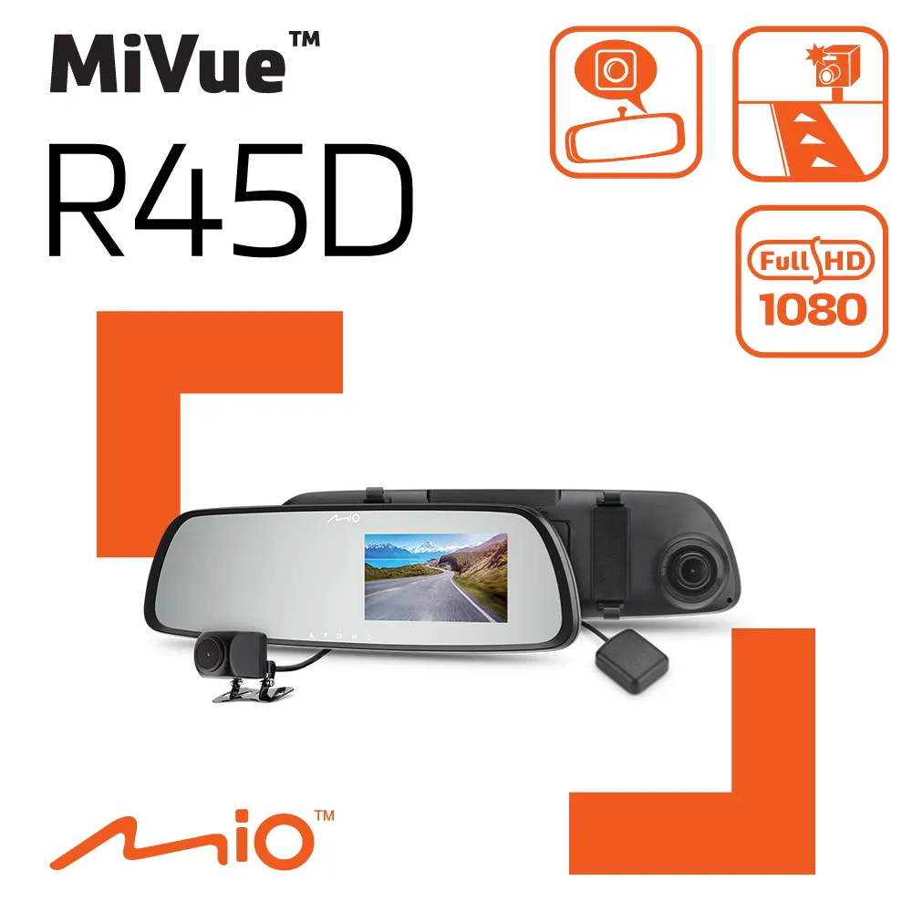 【MIO】Mio MiVue R45D 1080P GPS 區間測速 倒車顯影 前後雙鏡 後視鏡行車記錄器(金電容 紀錄器) 歷史價格詳細信息