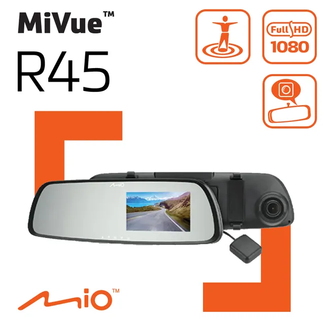Mio R45【送64G+護耳套】1080P GPS 區間測速 後視鏡 行車記錄器 紀錄器 歷史價格詳細信息