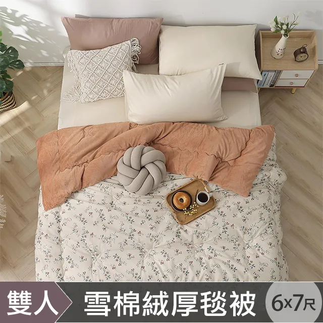 HOYACASA 雪棉絨暖暖厚毯被-艾米利亞(雙人6X7尺) 歷史價格詳細信息
