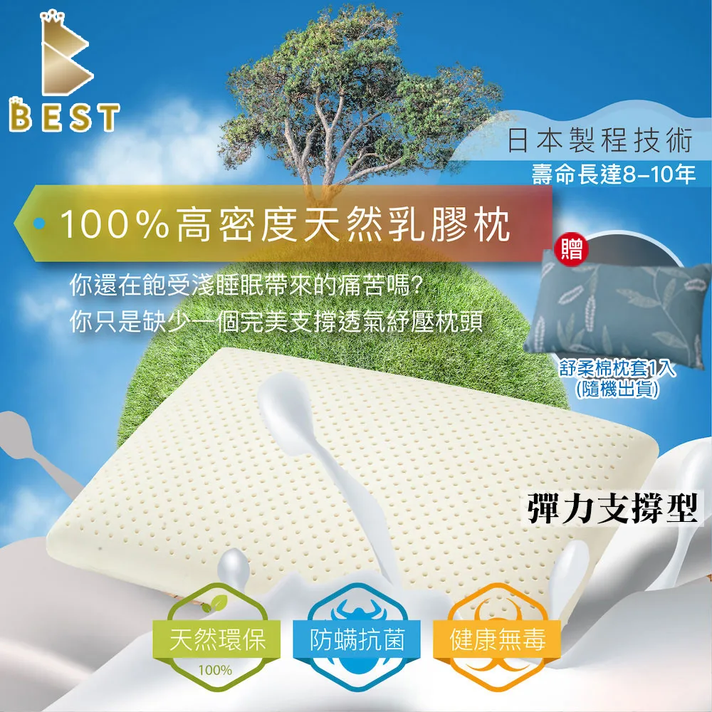 【BEST貝思特】100%天然乳膠枕_1入(顆粒按摩型) 歷史價格詳細信息