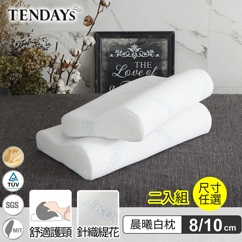 [TENDAYS] DISCOVERY柔眠枕(晨曦白)單入 (8/10cm高任選)-買加贈 歷史價格詳細信息