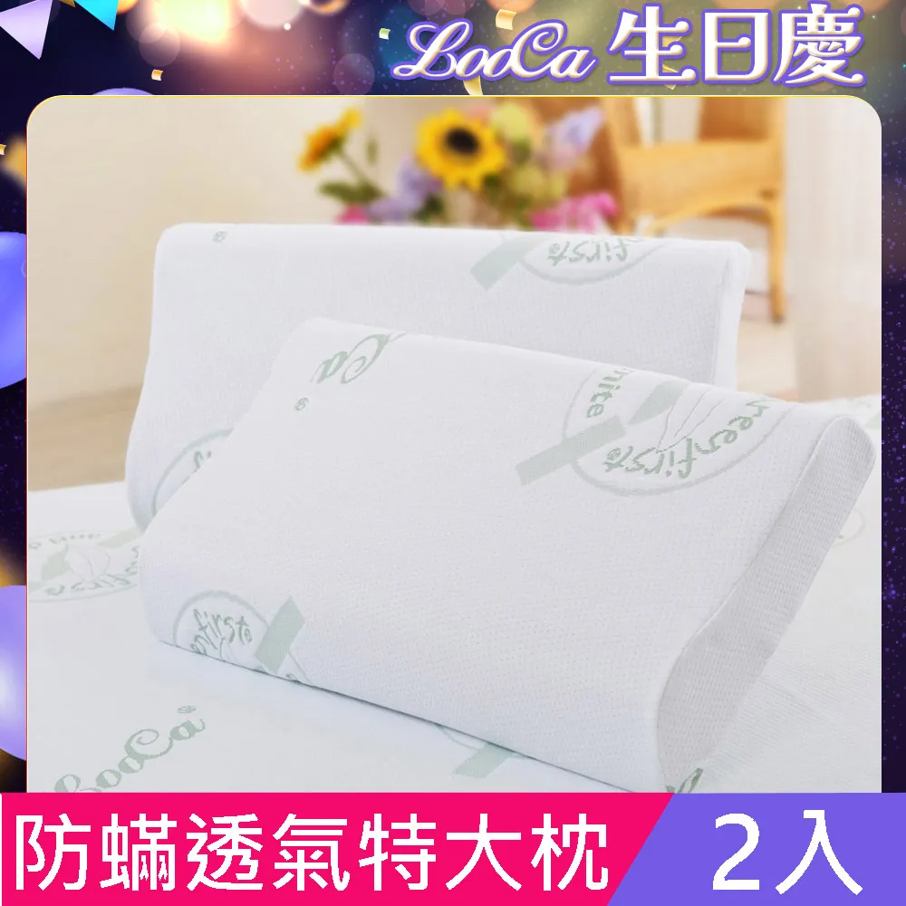 LooCa 法國防螨舒眠超透氣記憶枕1入-特大型 歷史價格詳細信息