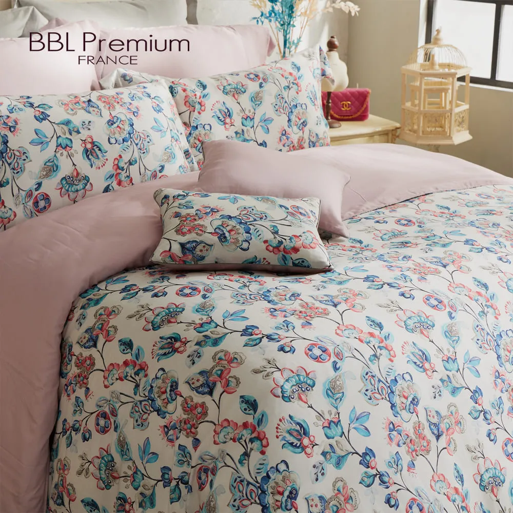 【BBL Premium】100%天絲印花床包被套組-葛麗絲莊園-灰(雙人) 歷史價格詳細信息