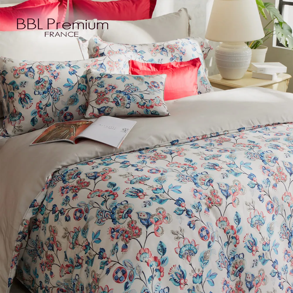 【BBL Premium】100%天絲印花床包被套組-葛麗絲莊園-灰(雙人) 歷史價格詳細信息