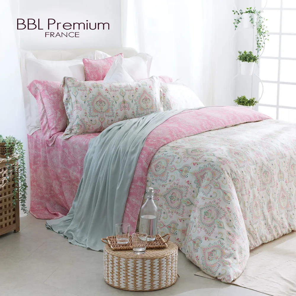 【BBL Premium】100%天絲印花床包被套組-葛麗絲莊園-灰(雙人) 歷史價格詳細信息