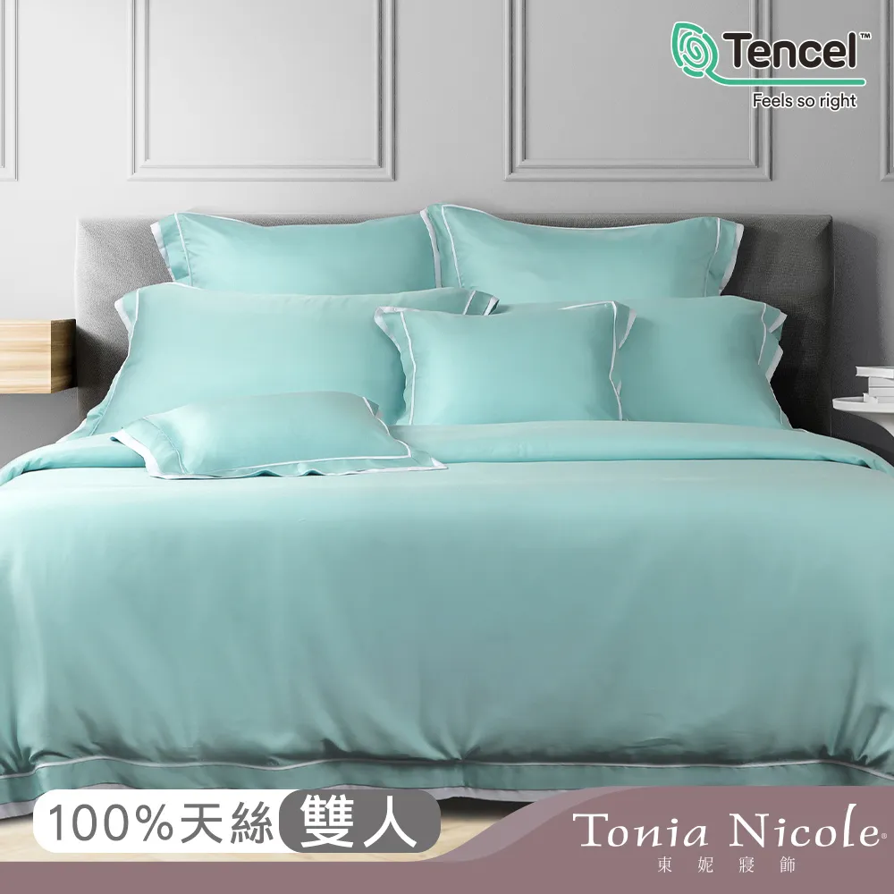 【Tonia Nicole 東妮寢飾】青青河畔環保印染100%萊賽爾天絲被套床包組(雙人) 歷史價格詳細信息