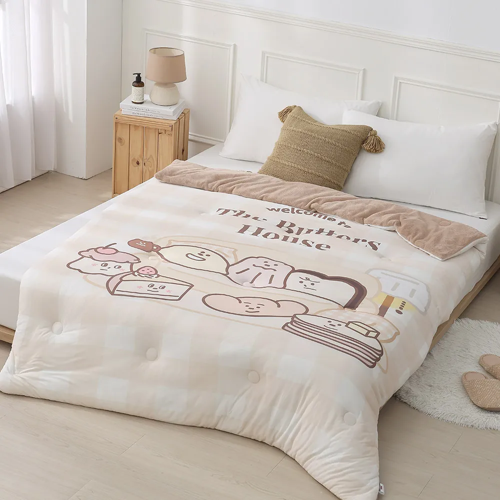 《DONx奶油家族聯名系列》甜點時光 沐光長絨棉兩用被床包組-雙人 歷史價格詳細信息