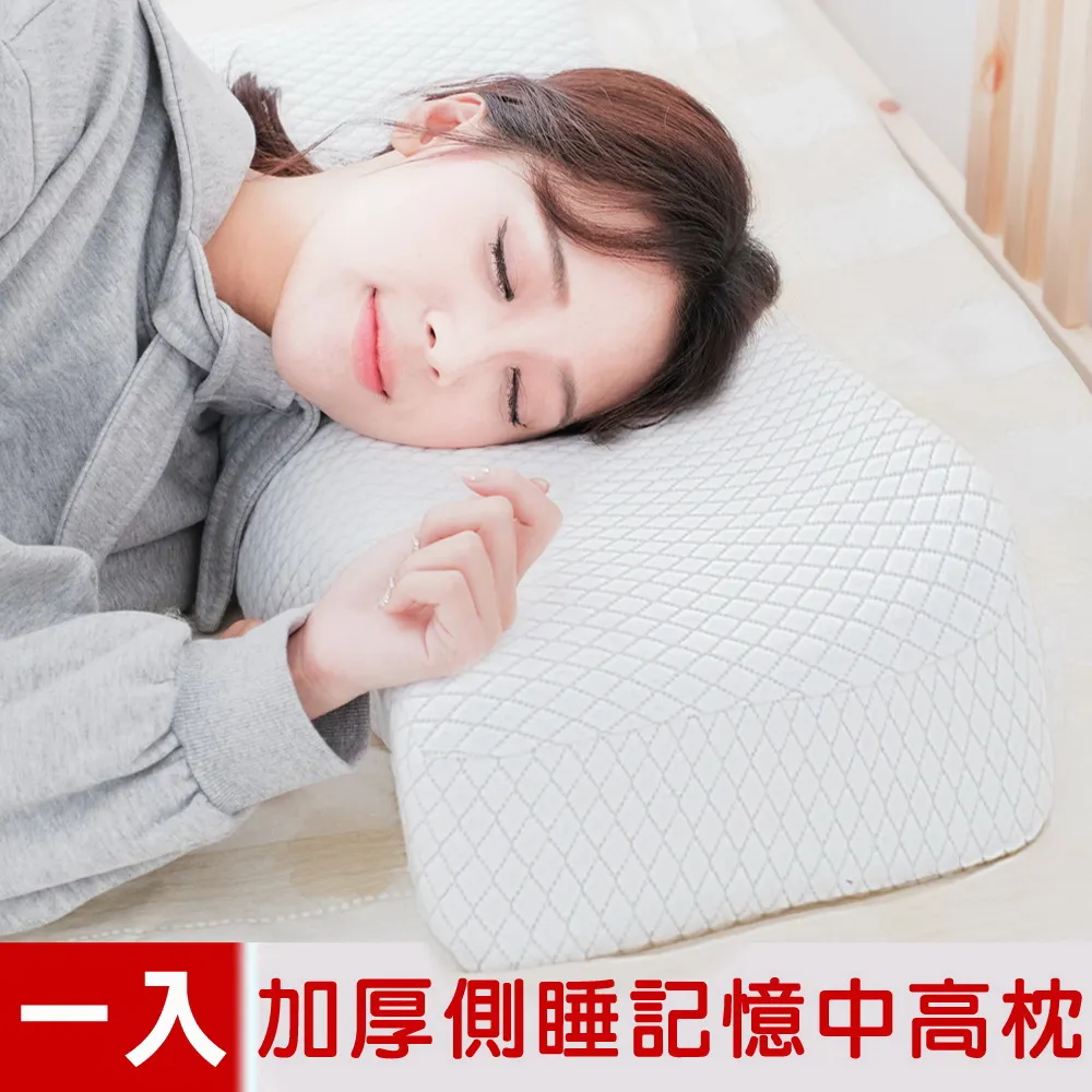 米夢家居-加厚12cm側睡護肩仰睡止鼾-工學灌模記憶中高枕(密度60) 歷史價格詳細信息