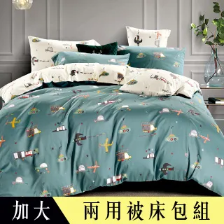 【Betrise】小飛象 雙人-環保印染德國防蹣抗菌100%精梳棉四件式兩用被床包組 歷史價格詳細信息