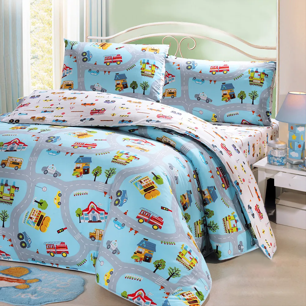 鴻宇HongYew 100%精梳棉 防蹣抗菌 恐龍公園 雙人薄被套 歷史價格詳細信息